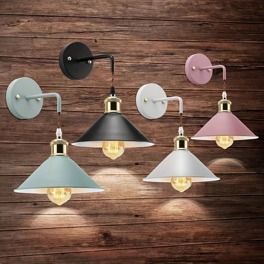 Aplique de Pared de Metal Moderno | Lámpara de Pared Industrial con Acabado Aceitado