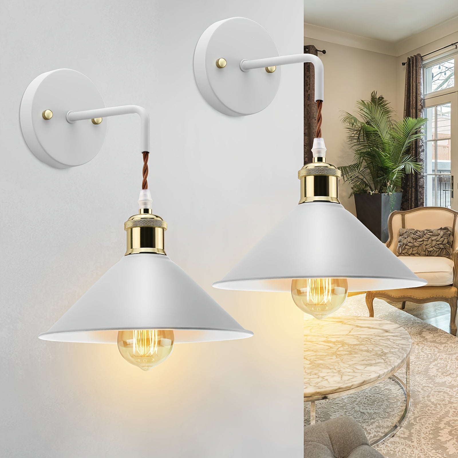 Aplique de Pared de Metal Moderno | Lámpara de Pared Industrial con Acabado Aceitado