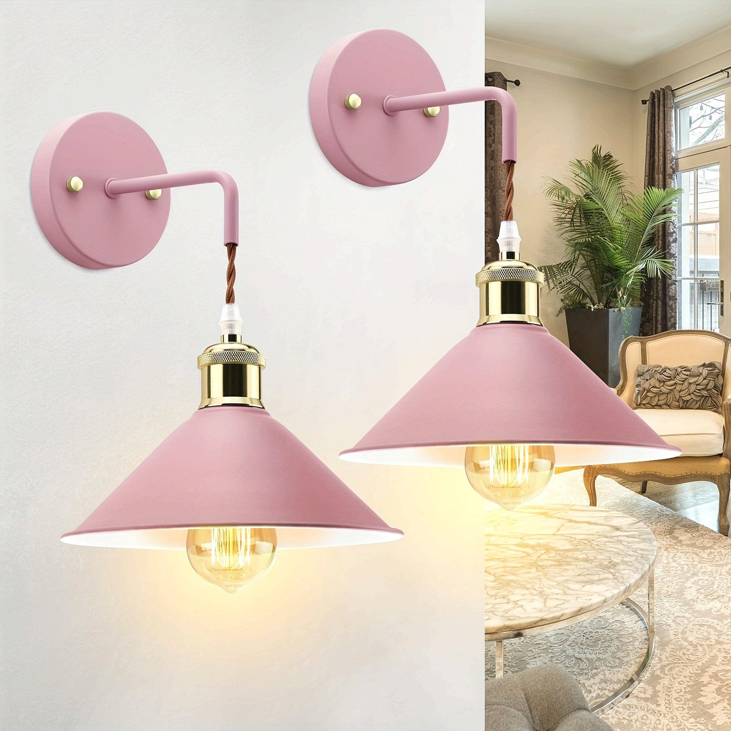 Aplique de Pared de Metal Moderno | Lámpara de Pared Industrial con Acabado Aceitado