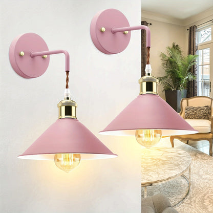 Aplique de Pared de Metal Moderno | Lámpara de Pared Industrial con Acabado Aceitado