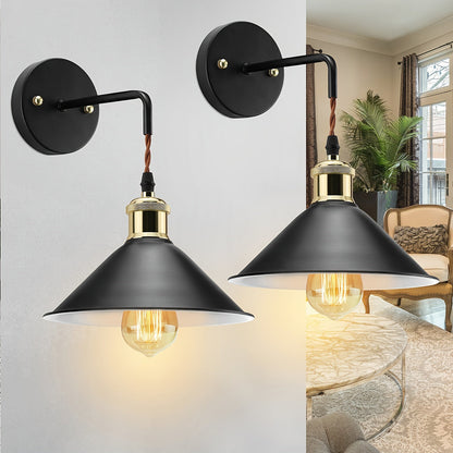 Aplique de Pared de Metal Moderno | Lámpara de Pared Industrial con Acabado Aceitado