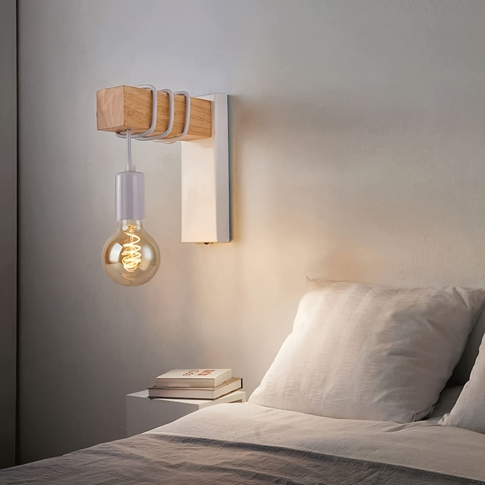 Aplique de Pared Industrial Moderno | Base E27 y Acabado de Metal