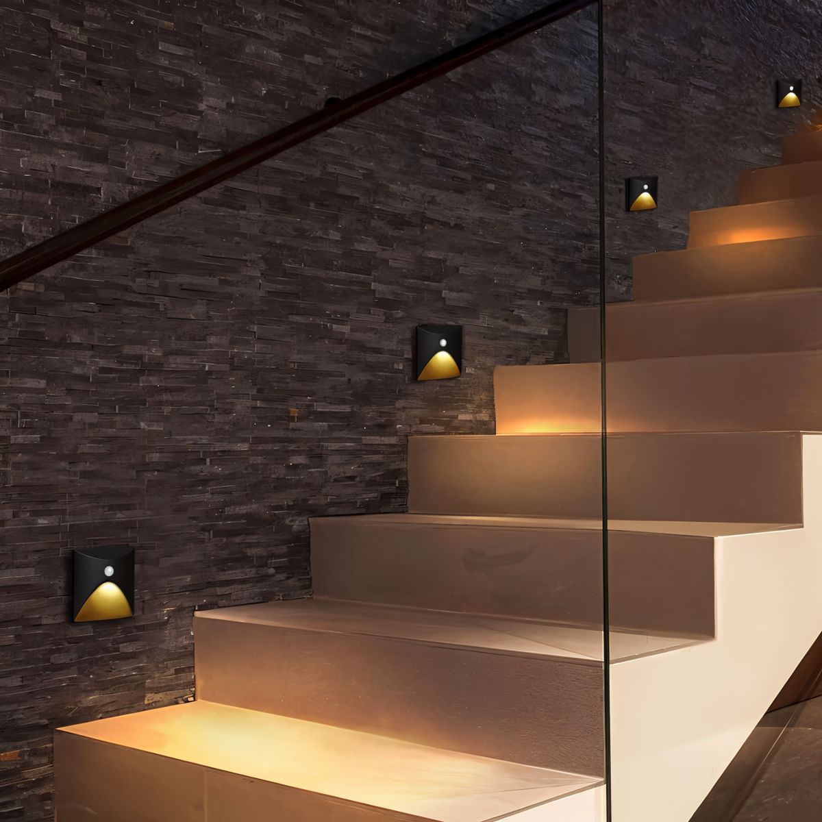 Aplique de pared LED impermeable IP65 con sensor de movimiento para interior y exterior