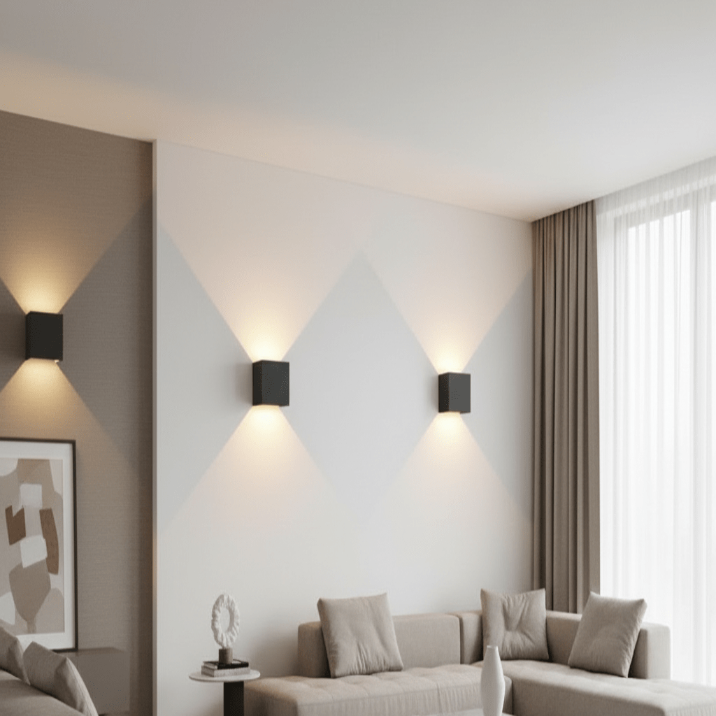 Aplique de pared LED inalámbrico con haz de luz ajustable