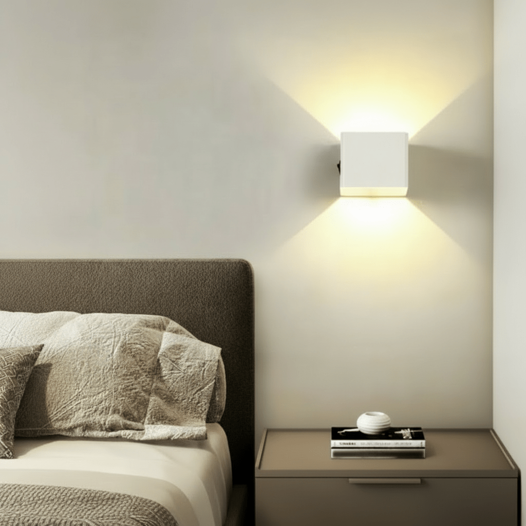 Aplique de pared LED inalámbrico con haz de luz ajustable