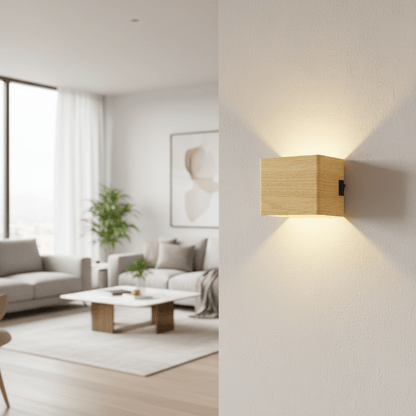 Aplique de pared LED inalámbrico con haz de luz ajustable