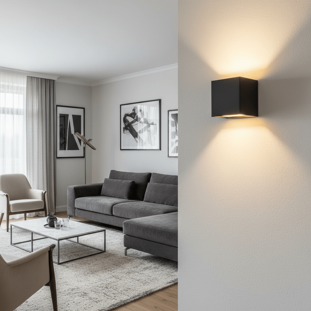Aplique de pared LED inalámbrico con haz de luz ajustable