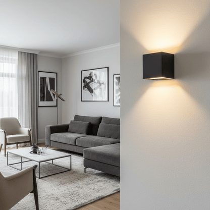 Aplique de pared LED inalámbrico con haz de luz ajustable