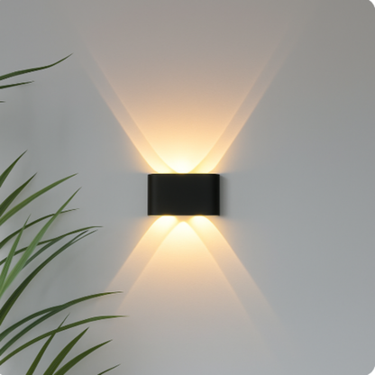 Aplique de pared moderno para interior y exterior – Lámpara LED minimalista