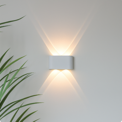 Aplique de pared moderno para interior y exterior – Lámpara LED minimalista