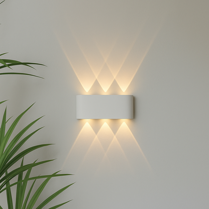Aplique de pared moderno para interior y exterior – Lámpara LED minimalista