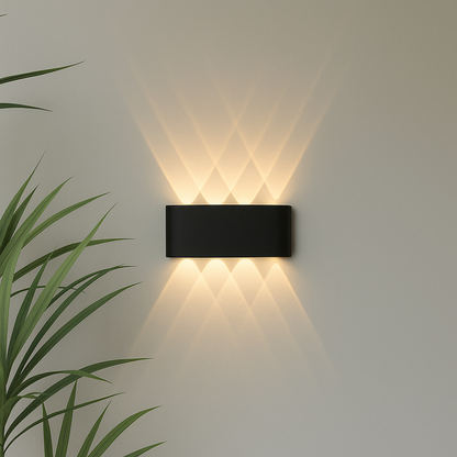 Aplique de pared moderno para interior y exterior – Lámpara LED minimalista