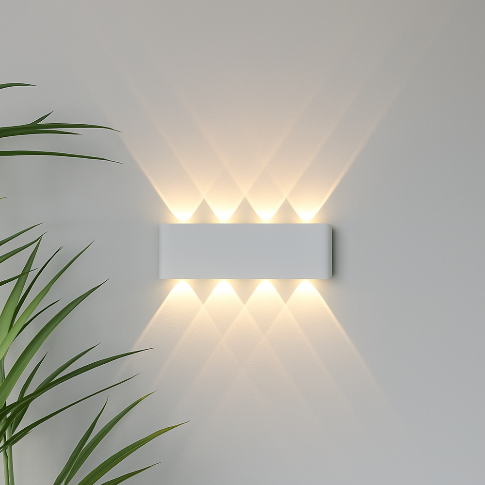 Aplique de pared moderno para interior y exterior – Lámpara LED minimalista