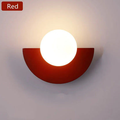 Aplique de pared semicircular nórdico – Iluminación moderna