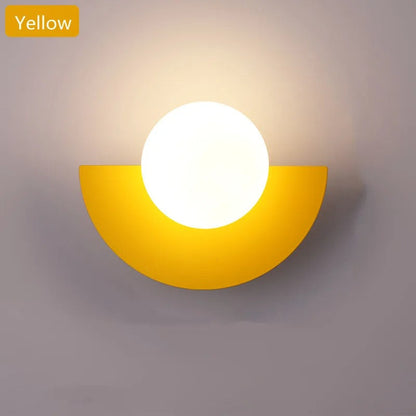 Aplique de pared semicircular nórdico – Iluminación moderna