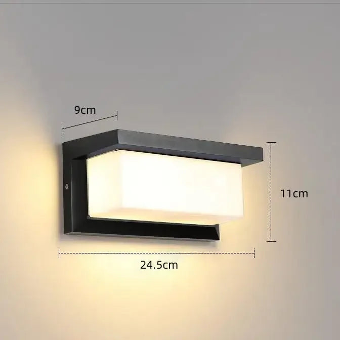 Aplique LED de pared para exterior con sensor de movimiento