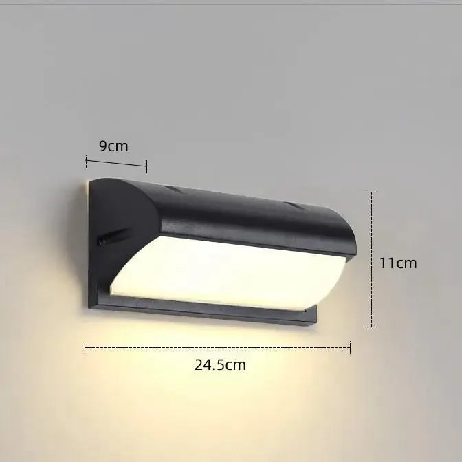 Aplique LED de pared para exterior con sensor de movimiento