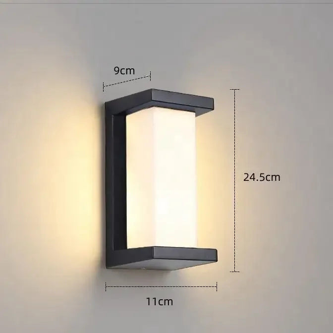 Aplique LED de pared para exterior con sensor de movimiento
