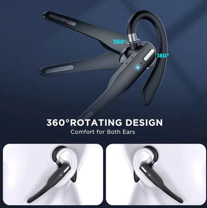 Auricular/Earpiece Inalámbrico Bluetooth 5.1 con Doble Micrófono y Cancelación de Ruido