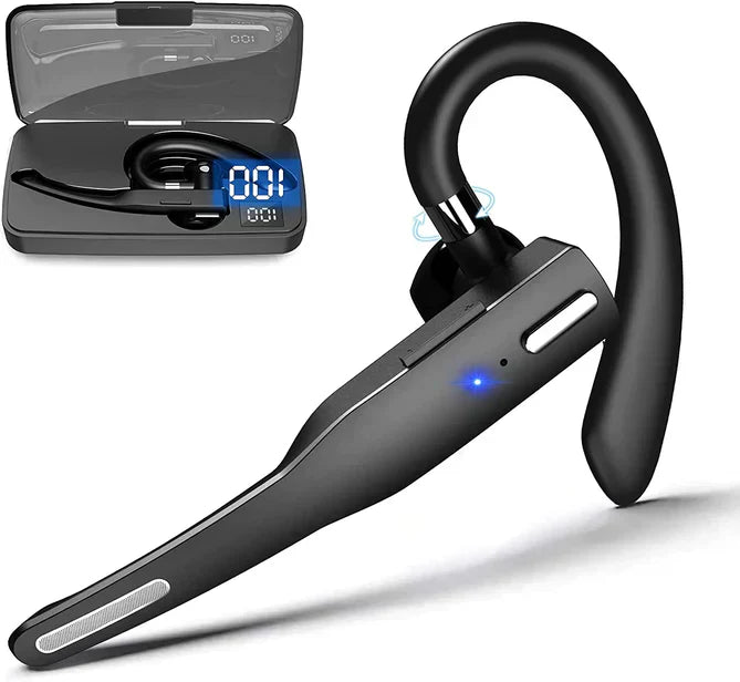 Auricular/Earpiece Inalámbrico Bluetooth 5.1 con Doble Micrófono y Cancelación de Ruido