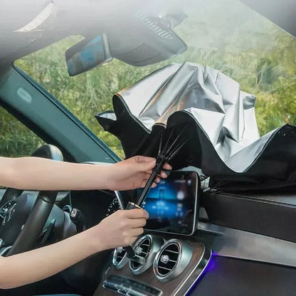 AUTOSHADE – Parasol Plegable para Temperaturas Cómodas en el Vehículo