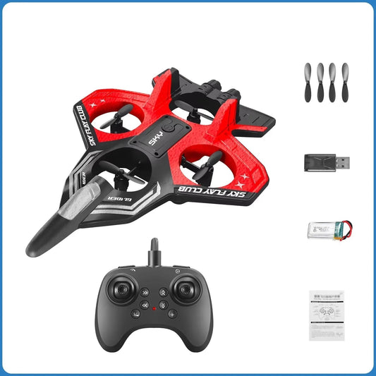 Avión RC Ligero con Estabilización Giroscópica y Luces LED – Ideal para Principiantes y Niños