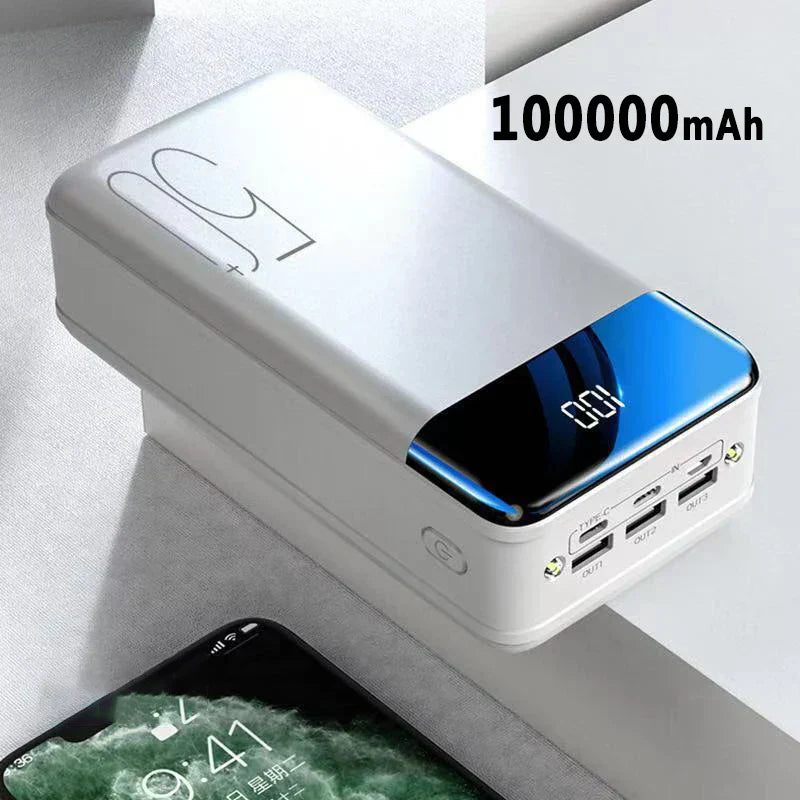 Banco de Energía de Ultra Alta Capacidad de 50,000mAh – Carga Súper Rápida para Teléfonos, Tabletas y Laptops
