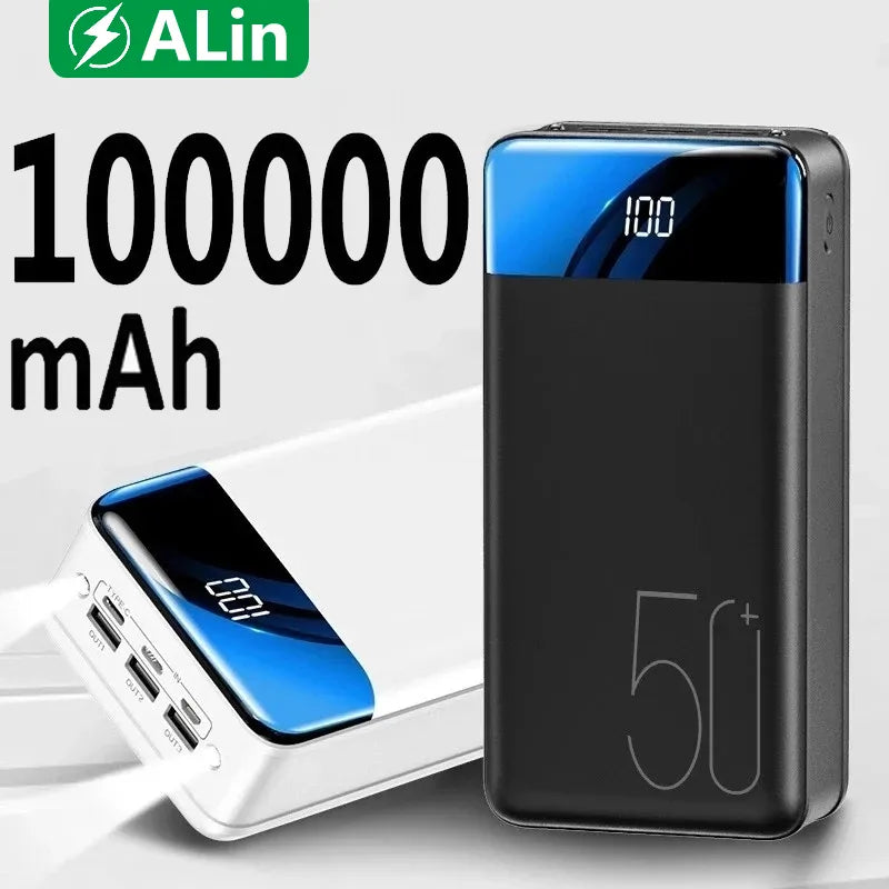 Banco de Energía de Ultra Alta Capacidad de 50,000mAh – Carga Súper Rápida para Teléfonos, Tabletas y Laptops