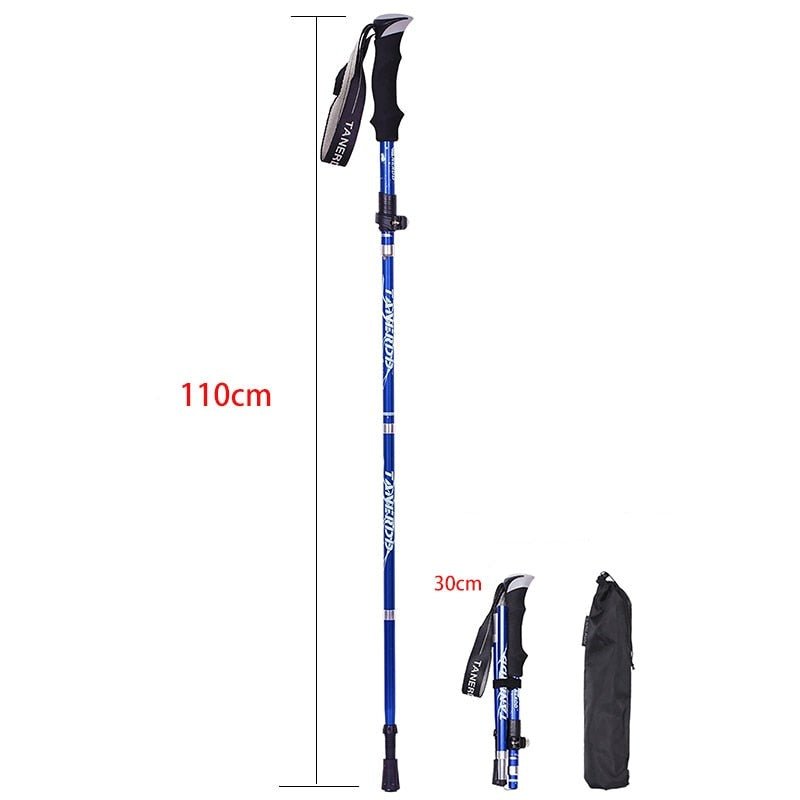 Bastones de Senderismo Ajustables VierraSol | Bastones de Senderismo Plegables | Ligeros y Duraderos para Aventuras al Aire Libre
