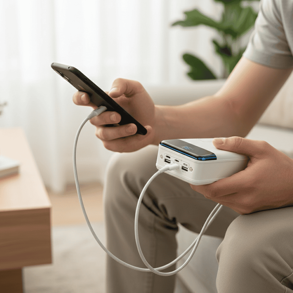 Batería externa de alta capacidad de 100 000 mAh para carga rápida