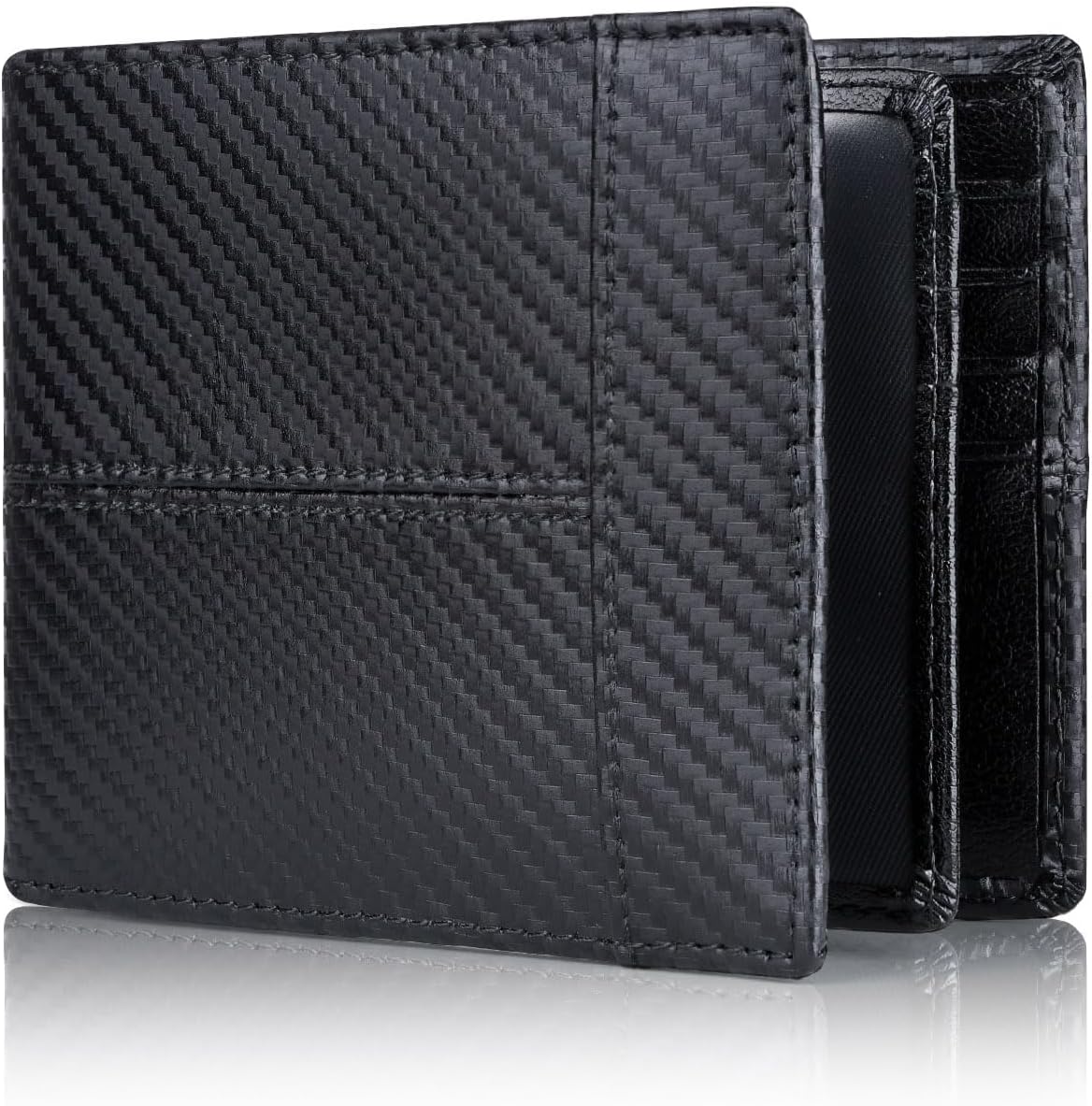 Billetera Bifold de Cuero Premium con Bloqueo RFID para Hombres - SlimArmor