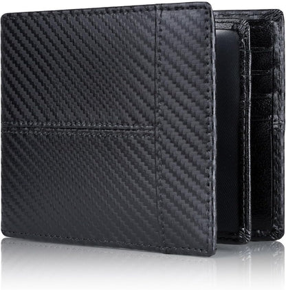 Billetera Bifold de Cuero Premium con Bloqueo RFID para Hombres - SlimArmor