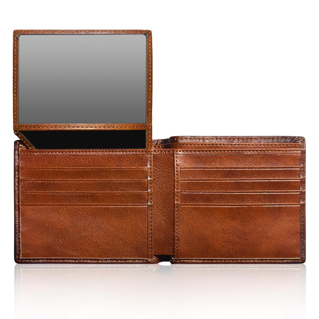 Billetera Bifolding para Hombre hecha de Cuero de Grano Superior - EliteFold