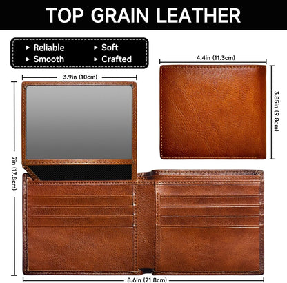 Billetera Bifolding para Hombre hecha de Cuero de Grano Superior - EliteFold