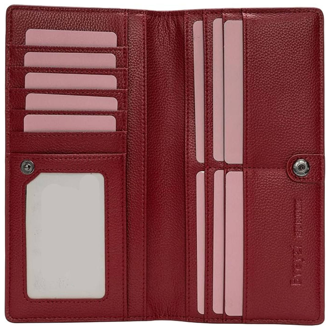 Billetera de Cuero Ultra Fina con Bloqueo RFID - Renée
