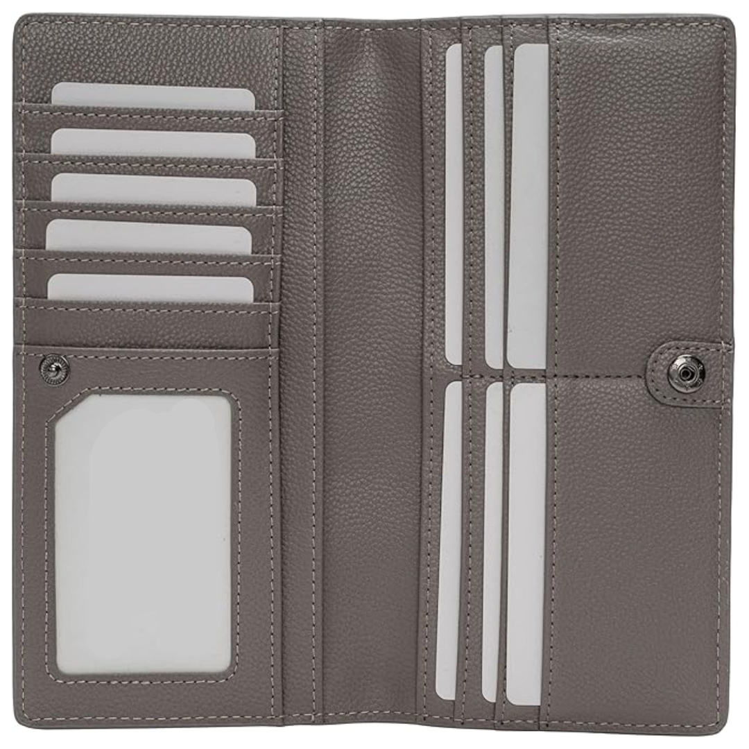Billetera de Cuero Ultra Fina con Bloqueo RFID - Renée