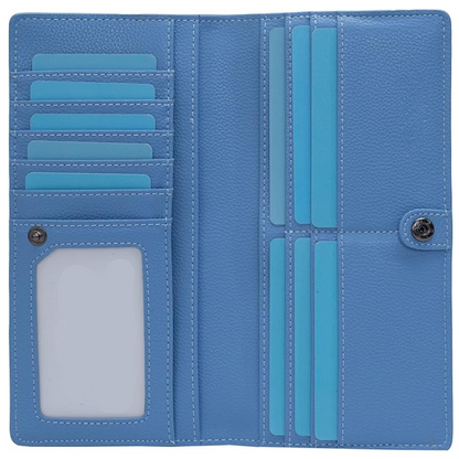 Billetera de Cuero Ultra Fina con Bloqueo RFID - Renée