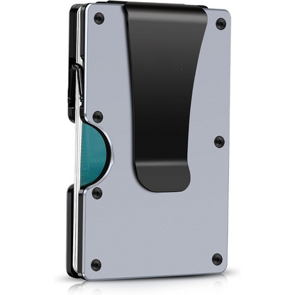 Billetera delgada con bloqueo RFID hecha de fibra de carbono con clip para dinero - CarbonVault