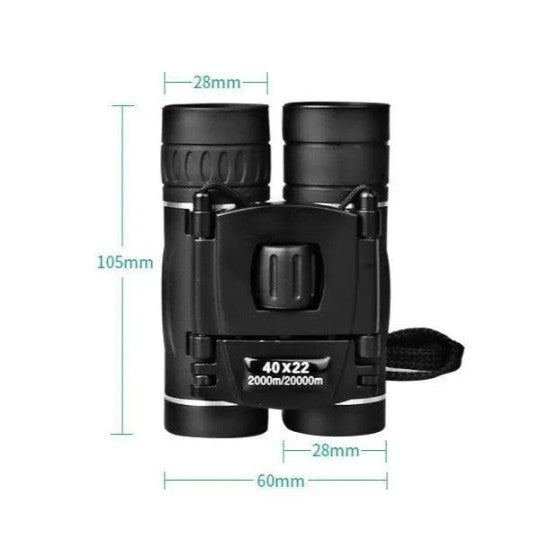 Binoculares Militares HD 40x22 Telescopio Profesional de Caza