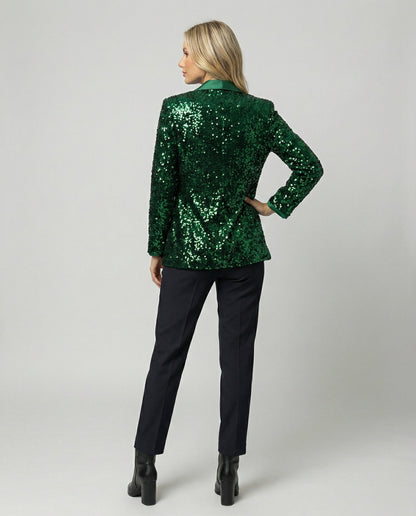 Blazer brillante para mujer