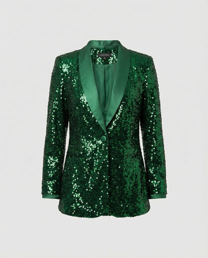 Blazer brillante para mujer