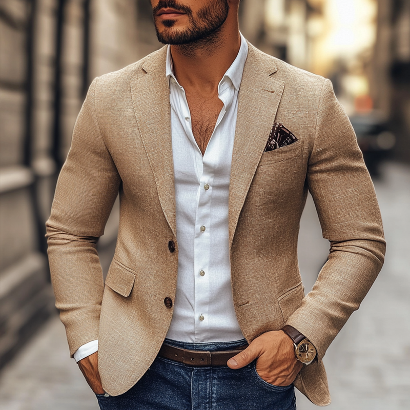Blazer casual de dos botones