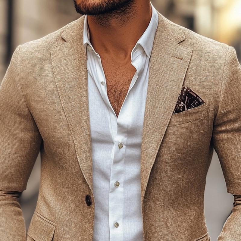Blazer casual de dos botones