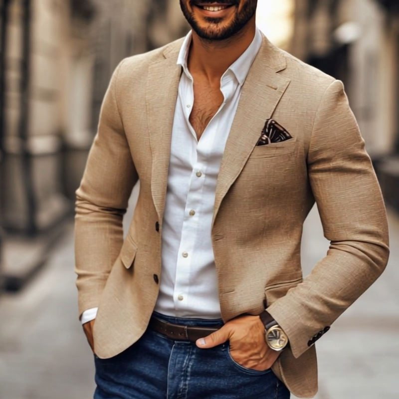 Blazer casual de dos botones