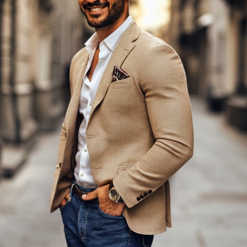 Blazer casual de dos botones