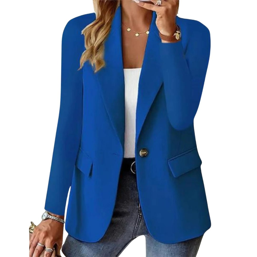 Blazer casual de manga larga para mujer