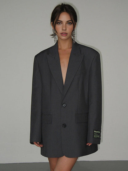 Blazer clásico holgado