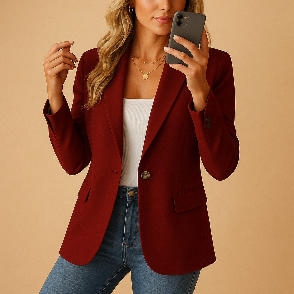 Blazer de corte ajustado