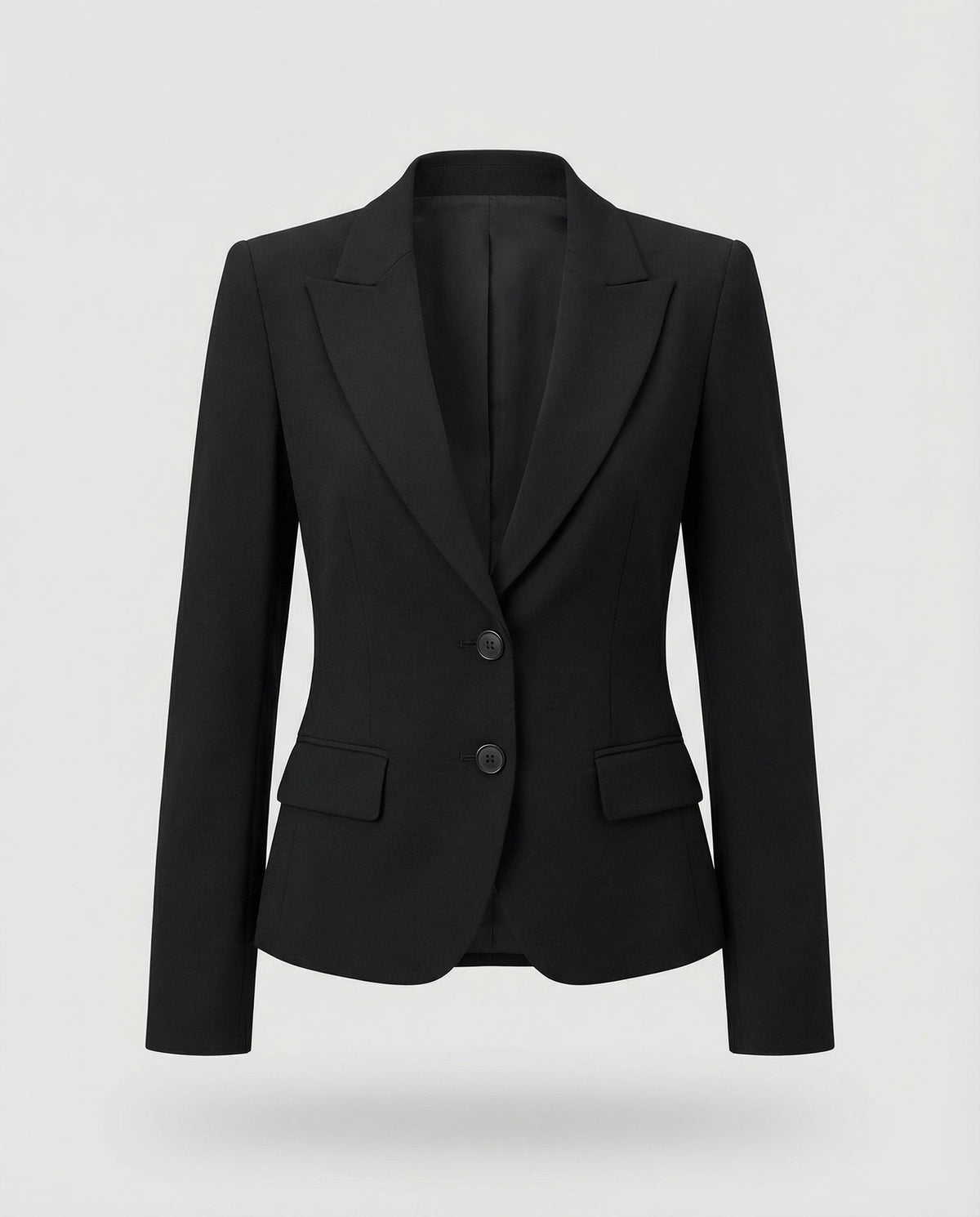 Blazer ejecutiva entallada de mujer con péplum