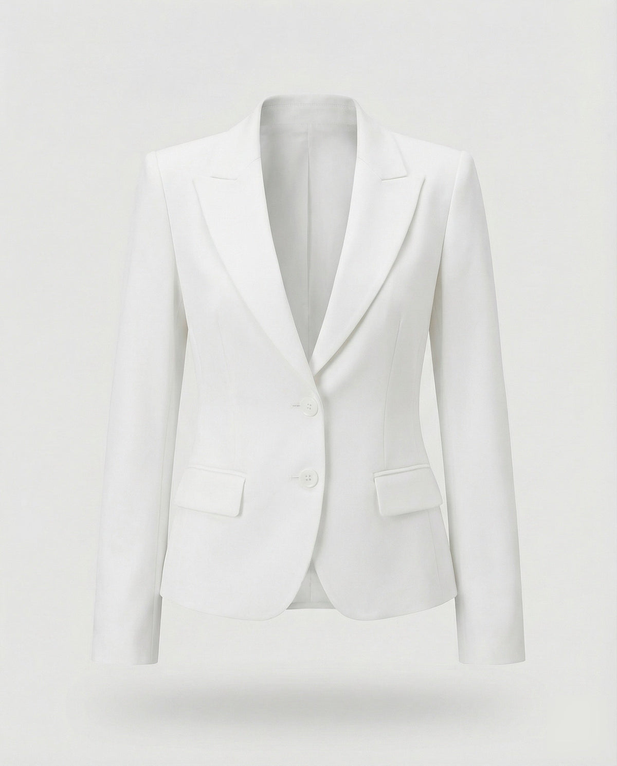 Blazer ejecutiva entallada de mujer con péplum
